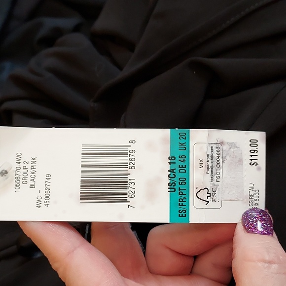 NWT Jones New York Dress Black and Pink Dress with Attached Coat - Picture 9 of 13